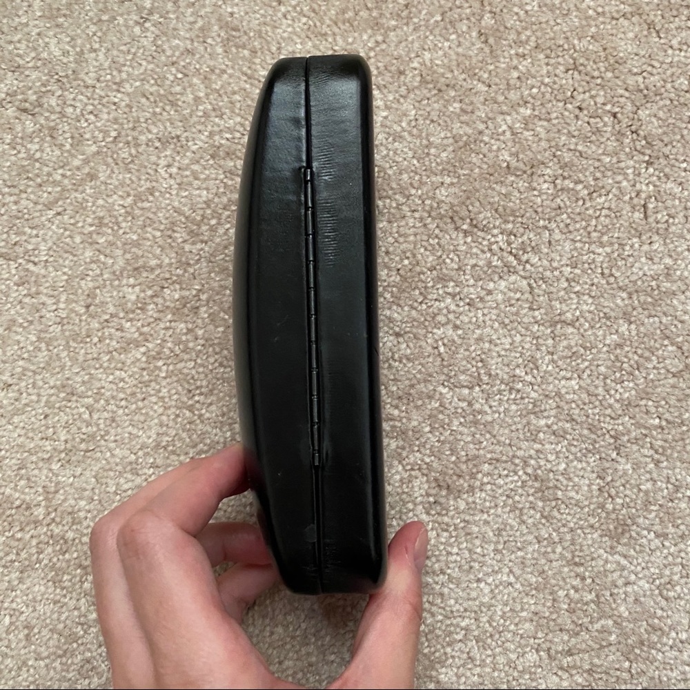 Black leather Coach sunglasses case - Picture 4 of 7